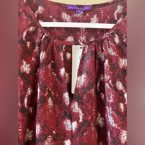 WEST KEI Tie front blouse - Picture 6 of 6